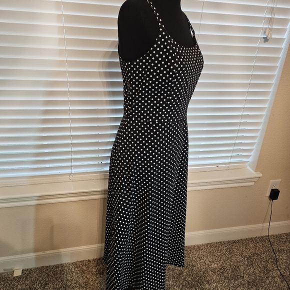 Petite Polka Dot Spaghetti Strap Dress - Picture 3 of 4